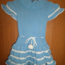 Теплое платьице для девочки