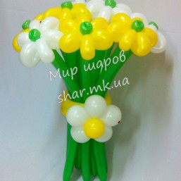 Букет цветочков из шаров 