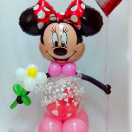 Мини Маус из воздушных шаров