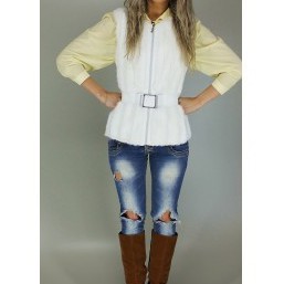 Жилет Джулия пряжка цвет Белый № 33