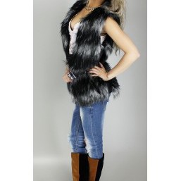 Жилет Джулия пряжка цвет Чернобурка № 44