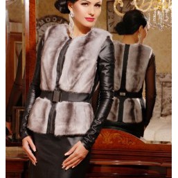 Жилет Джулия пряжка пепельный