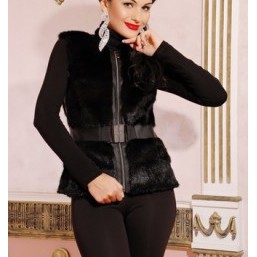  Жилет пряжка Лилия черный