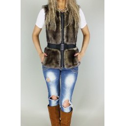 Меховая жилетка