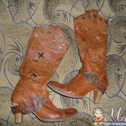 сапоги кожа осень-весна