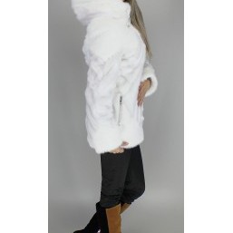 Белая норка эко-мех. доставка по Украине