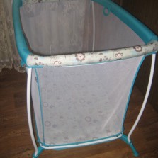 Манеж Geoby H311 LDW Голубой с телесным