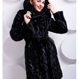 Продается шуба из искусственного меха Вероника (черная)