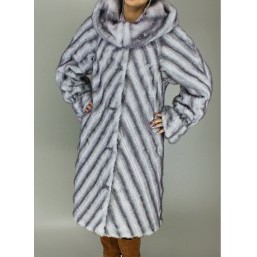 Продаю шубу манто Лучиано под норку (серая)