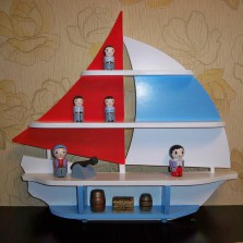 Игушка для мальчика - корабль с фигурками