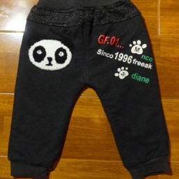 Штаны со стразами сваровских на утиплителе - холофайбер (девочка) 6 - 12 мес.