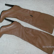 Кожаные сапоги/демисезон