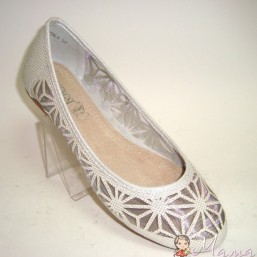 Балетки белые в сеточку