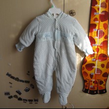 Демисезонный утепленный велюровый комбинезон Garden baby 