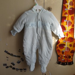 Демисезонный утепленный велюровый комбинезон Garden baby 