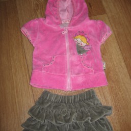 Велюровый костюмчик на девочку