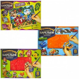 Большой гипсовый барельеф (рамка+4 магнита)