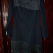 Платье велюровое темно-зеленое