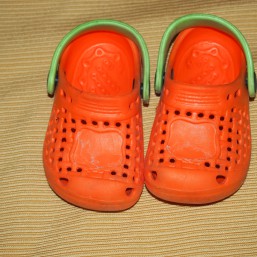 Кроксы оранжевые размер 21 по стельке 12см