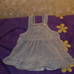 Сарафанчик на 6-9 мес велюровый 