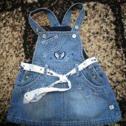 Джинсовый сарафан на возраст 1-2 года