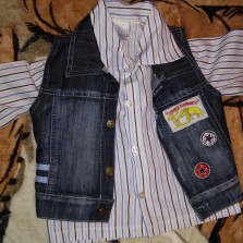 Штаны и джинсовый костюм