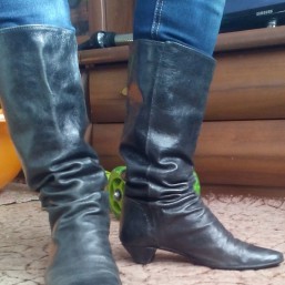 Сапоги из натуральной кожи. Италия