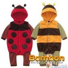 Комбинезон "Божья коровка" флис в отличном состоянии