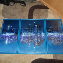 продам триптих "Ночной Нью-Йорк" вышитый бисером