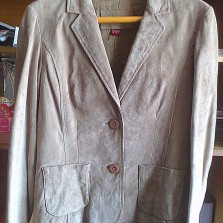 Натуральный замшевый жакет 