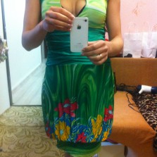 Сарафан из Италии,вискоза/вставка атлас