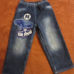 Утепленные джинсики на 18-24 мес, рост 92 см(глория джинс)
