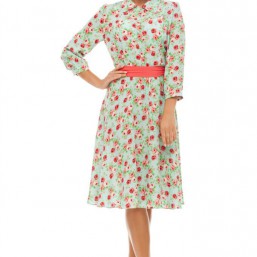 Платье с цветочным принтом