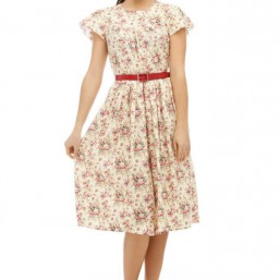 Платье с цветочным принтом