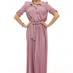 Платье в пол фрезовое