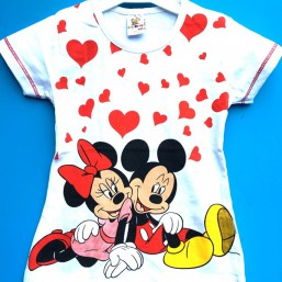 5050  Футболка дев,  с мики Размерный Ряд: 3-7 лет