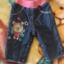 Джинсы на девочку 3-6 месяцев