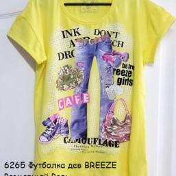 6265 Футболка дев BREEZE Размерный Ряд: 128.134.140.152.164 см
