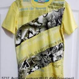 5737  Футболка мальчик BLUELAND  Размерный Ряд: 128.140.152.164 см