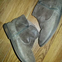 Стильные ботиночки ZARA для девочки. КОЖА