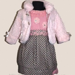 нарядный утепленный  сарафан на 3-4 года