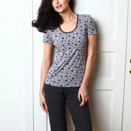 6216 комплект женский футболка+бриджи 