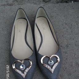 Балетки, кожзам