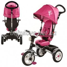 Велосипед детский трехколесный TURBO TRIKE M 2722-1 и M 2723-1, M 2723-2 резиновые надувные колёса.