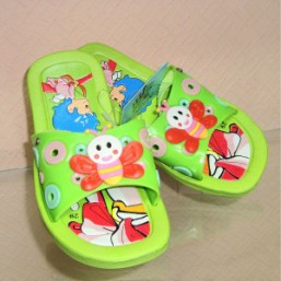 Детские шлёпанцы 113 зелень для девочки