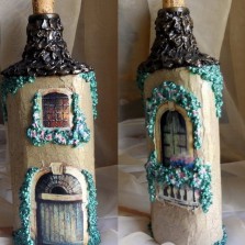 бутылочки декупаж