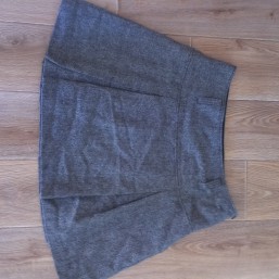 Серая шерстяная юбка 48р