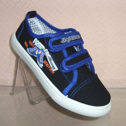 Кеды для мальчика C-63 чер-син 