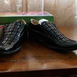 Школьные туфли для мальчиков Шалунишка. Кожа.