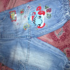 джинсы на мальчика 9 мес